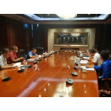 潘碧灵带队赴北京与中国工程院院士吴丰昌会商洞庭湖生态疏浚工作