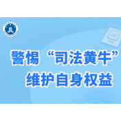 图解 | 警惕“司法黄牛” 维护自身权益