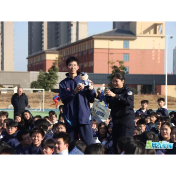 青春之花藏蓝守护,汨罗公安“110”宣传进校园