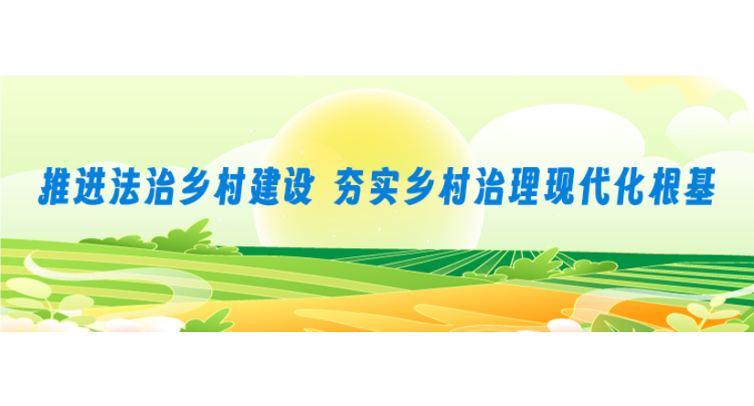 专栏 | 推进法治乡村建设 夯实乡村治理现代化根基