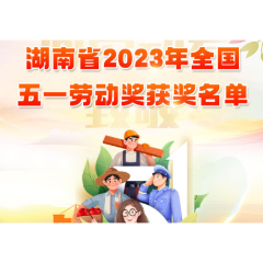 湖南省庆祝“五一”国际劳动节暨先进集体先进个人表彰大会召开