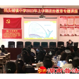 开学第一课，法治护幼苗——澧县码头铺司法所开展青少年法治讲座活动