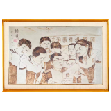 “湘”遇非遗 法治同行 | 汉寿县法治烙画：《播种者》