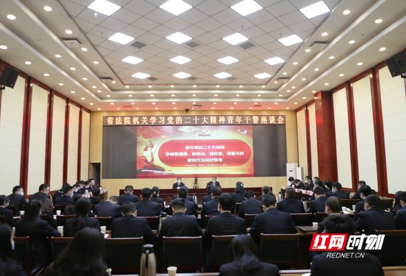 湖南高院召开学习党的二十大精神青年干警座谈会
