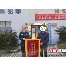 桂东刑警奔赴千里找回网瘾少女获锦旗