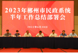 郴州召开2023年全市民政系统半年工作总结部署会