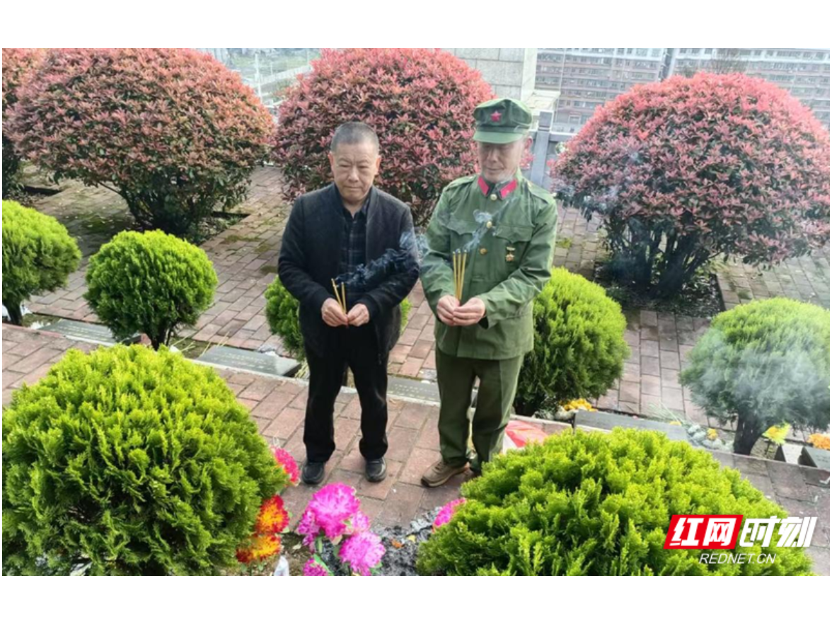 清明寄哀思 情深祭同袍——怀化退役老兵赴市烈士陵园缅怀战友