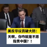 美反华议员破大防：你咋就是不愿指责中国？！
