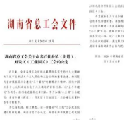 娄底3镇（街道）获2022年湖南省“百佳乡镇（街道）工会”