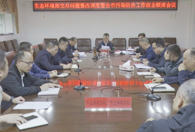 冷水江市调度生态环境部交办问题整改等工作