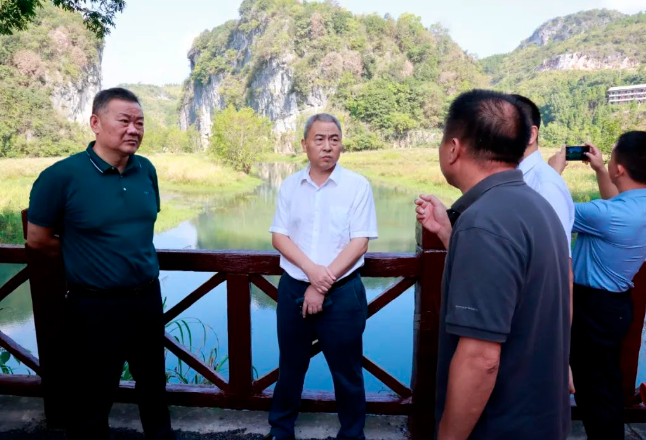 刘杰到湄江风景区调研旅发大会前各项准备工作