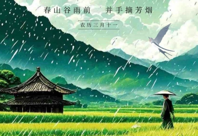 AI绘节气 | 谷雨：万物生长 雨润百谷