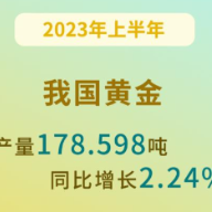 中国黄金协会：上半年我国黄金产量、消费量同比双增长