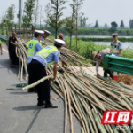 拖拉机突然“起飞”  大通湖交警紧急救援