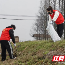 大通湖区金盆镇开展学雷锋护河志愿服务活动