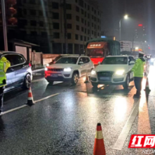 桃江交警：整治违法日夜同步 护清明平安出行路