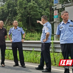 安化交警开展农村道路交通事故预防安全调研