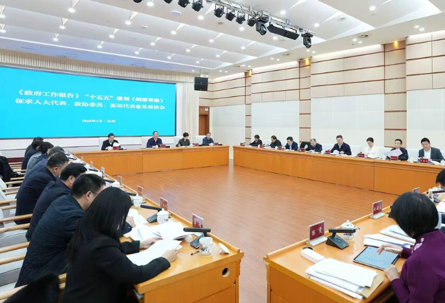 毛伟明就《政府工作报告》、“十五五”规划《纲要草案》征求代表委员意见