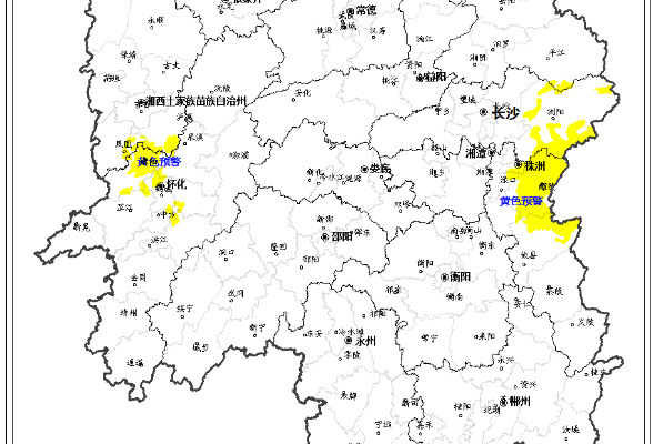 地灾黄色预警（附图）！湘东、湘西这些地方须注意防范