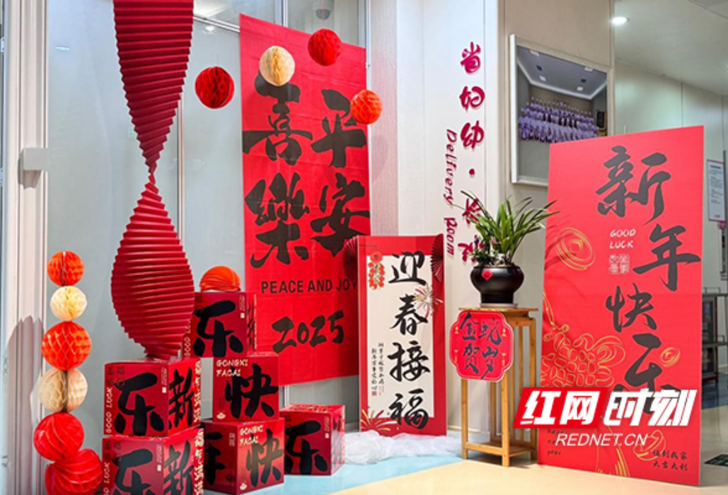 金蛇贺新春 湖南省妇幼保健院福娃齐报到