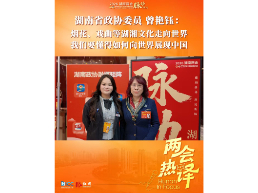 两会热“译”④丨曾艳钰：烟花、戏曲等湖湘文化走向世界，我们要懂得如何向世界展现中国