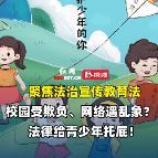 视频 | 校园受霸凌、网络遇乱象？法治宣传教育法给青少年托底！