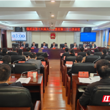 临武县第十八届人大常委会第三十三次会议召开