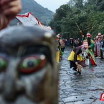 组图 | 临武上演国家级非遗项目“临武傩戏” 祈福国泰民安