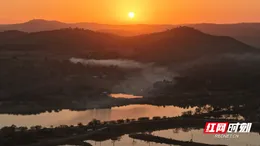 组图 | 桂阳县：舂陵江白鹭翩跹 夕照美如画