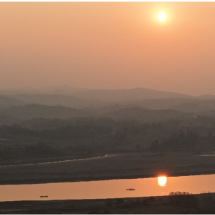 组图 | 桂阳县:舂陵江白鹭翩跹 夕照美如画