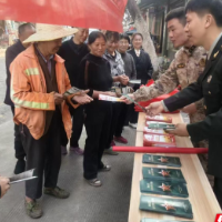 苏仙区五里牌镇开展宣传国防教育进社区暨2026年上半年春季征兵宣传活动