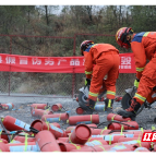 永兴县集中销毁假冒伪劣消防产品