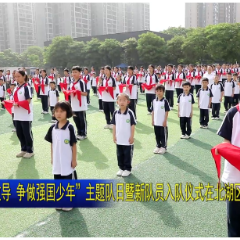 视频 | 郴州市“牢记党的教导 争做强国少年”主题队日暨新队员入队仪式在北湖区举行