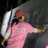 青春作笔 绘就乡村新夜景