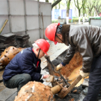 资兴市:战严寒 施工忙