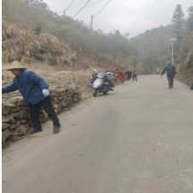 桂东沙田：干群同心净家园 扮靓乡村迎新春