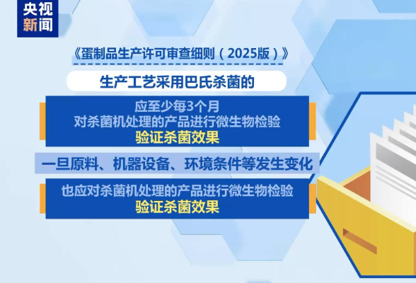 打蛋禁用挤压法 蛋制品生产许可新规来了