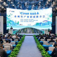 ‌“永商荟”第八期永州竹产业招商推介会在双牌举行