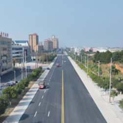 道县工业大道东环段大修工程进入收尾阶段