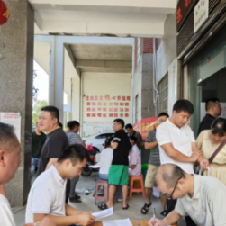 冷水滩区凤凰街道办事处开展无偿献血公益活动