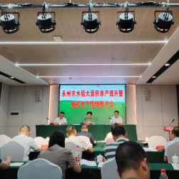 永州市水稻大面积单产提升暨晚稻生产现场推进会在祁阳召开