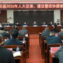 新田县2026年人大议案、建议暨政协提案交办会召开