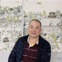 长沙学院退休教授成“网红”,用画笔为老长沙存照