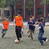 东安县启德学校班级足球联赛激情开赛