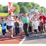 长沙市松雅湖小学亲子跑燃动初冬