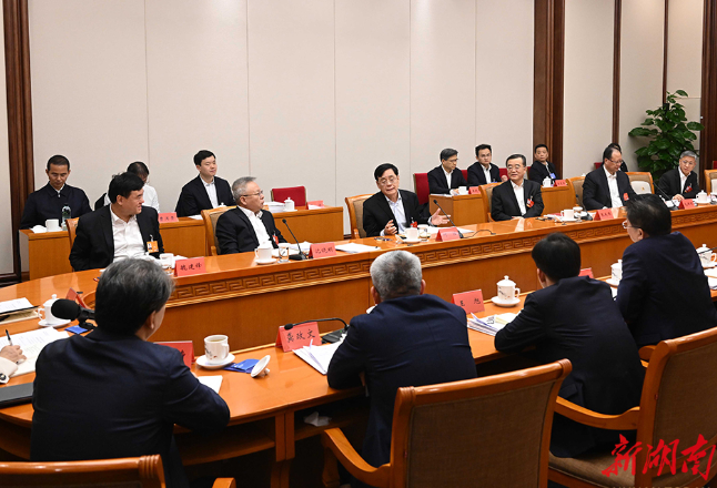 湖南代表团举行分组会议 审议全国人大常委会工作报告等