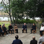 沈晓明在益阳市碧云峰村宣讲党的二十届四中全会精神