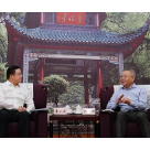沈晓明会见海外华文媒体代表团一行