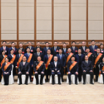 新一轮湖南禁毒人民战争部署大会召开 沈晓明会前与代表合影 毛伟明出席会议并讲话