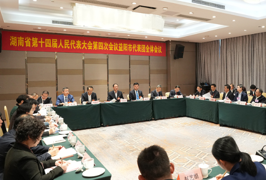 毛伟明参加益阳市代表团审议